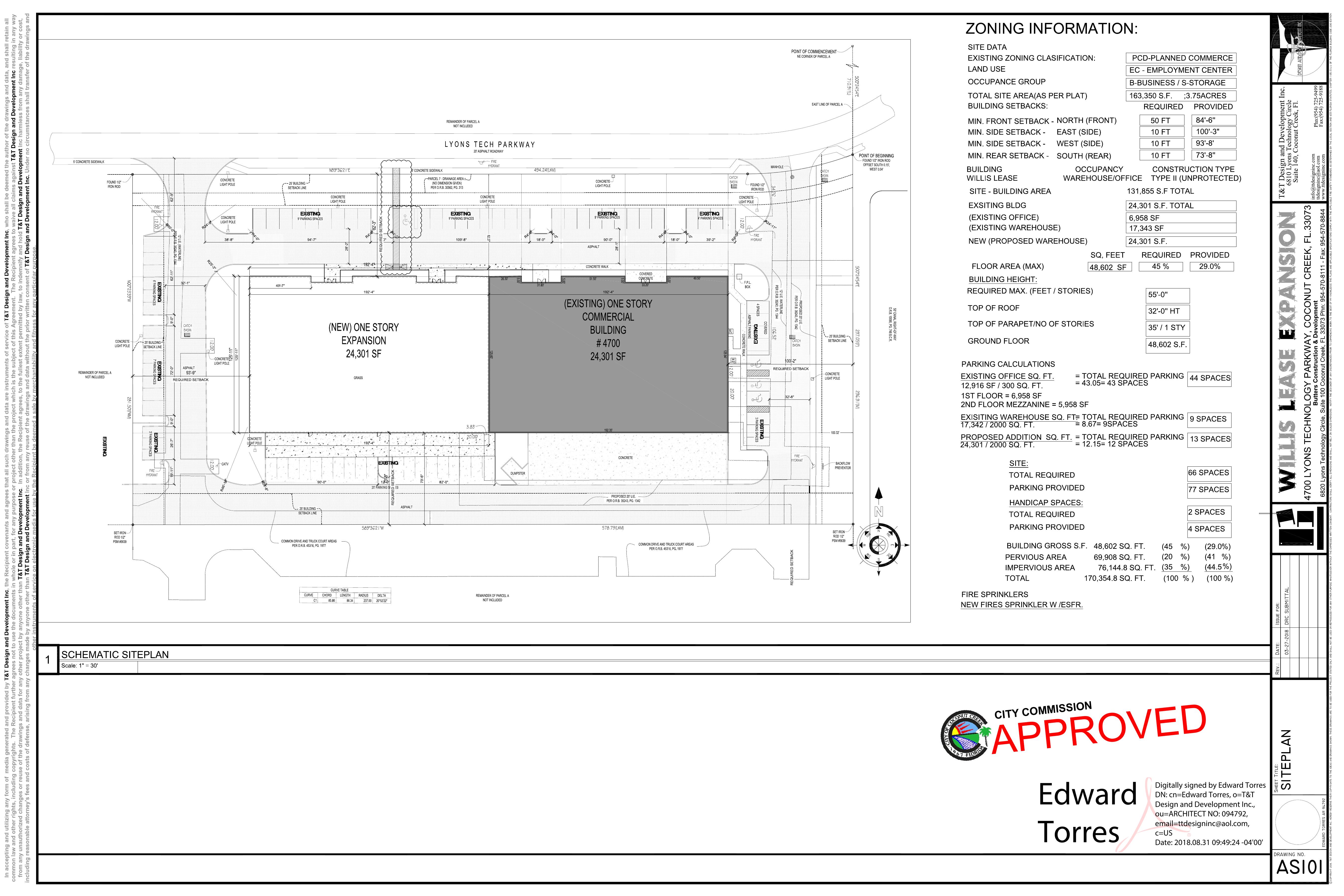 Willis Lease site plan drawing